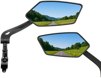 Bicycle Mirror - 2Pcs, Pair - for Handlebars – 360° Adjustable Rear View Mirror for Bicycle & E-Scooter – Shatterproof, HD Wide Angle, Vibration Resistant – Easy Install – Left & Right