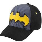 DC Comics Boys Batman Baseball Cap - Age 4-7 Black/Yellow