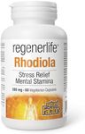 Natural Factors Regenerlife Rhodiola 500mg, Highest Potency, 60 vegetarian capsules, Supports Stress Relief and Mental Stamina