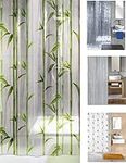 KW Premium Quality PEVA Waterproof Shower Curtain (Bamboo)