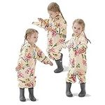 HUIZorbit One Piece Rain Suit kids Raincoat Reflective Rain Gear 1-10 Years