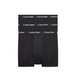 Calvin Klein Men's 3 Pack Low Rise Trunks - Cotton Stretch, Black (Black W. Black Wb Xwb)