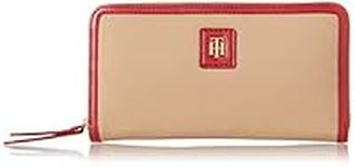 Tommy Hilfiger Women's Julia Large Nylon Zip Wallet, Tannin