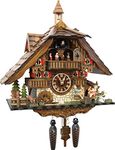 Cuckoo Palace LARGE German Cuckoo Clock - The Seesaw Mill Chalet with quartz movement with MOVING SEESAW