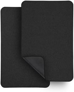 Bath Mat,Ultra Thin Bathroom Runner Rugs,Large Bath Mats for Bathroom,Quick Dry,Non-Slip,Machine Washable,Low Pile,Bath Rug,Shower Outside,Sink,Home Decor Accessories.Black,1'5"x2'3"(2 Pack)