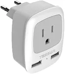 TESSAN European Travel Plug Adapter