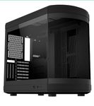 iONZ KZ-T22 Full ATX PC Gaming Case with Curved Panoramic Tempered Glass Dual Chamber, Front I/O USB Type-C | Black