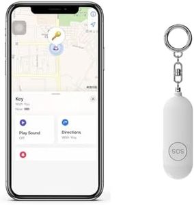 Personal Alarm for Women Works with the Apple Find My APP for Finding Your Items(iOS devices only), USB Rechargeable 130dB Loud Siren with LED Flashlight, Security Alarms Keychain for Kids Elderly