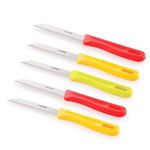 Rena 5 Piece 110 mm Kitchen Knife Set, Sharp Stainless Steel Serrated Knife Set for Kitchen Use, for Fruits, Vegetables, Bread. Rust Resistant, Dishwasher Safe, Durable & Long Lasting