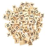 1000PCS Scrabble Letters for Crafts - DIY Wood Gift Decoration - Making Alphabet Coasters and Scrabble Crossword Game Wood Letter Tiles/Wooden Scrabble Tiles A-Z Capital Letters for Crafts, Pendants,