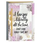 Hallmark Anniversary Card for Husband, Wife, Boyfriend, Girlfriend (Love You All the Time)