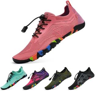 WateLves Badeschuhe Wasserschuhe Damen Herren Schnell Trocknende und Schnell Tragende Strandschuhe für Tauchen Surfen Wassersport Wandern Yoga Alltag Rosa 38 EU