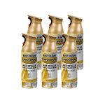 Rust-Oleum 342918-6PK Universal Spray Paint, Aged Metallic Vintage Gold