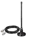 Bingfu 27MHz CB Radio Antenna Magnetic Base Soft Whip PL259 & BNC Male Compatible with Cobra Midland Uniden Maxon President Mobile CB Radio Antenna Kit for Car Truck