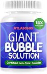 Huge Bubbles Mix Solution 14 Gallons Non Toxic Powder Concentrate Refill for Giant Big Bubble Wands and Machines Safe for Kids and Pets on Summer Outdoor Birthday Fun Party Activity Dog Edible