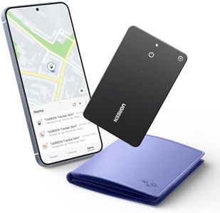 UGREEN FineTrack Slim S Bluetooth Tracker Tags Work with Samsung SmartThings APP (Samsung Only), 1.7mm Ultra-Slim Wallet Card Finder, Rechargeable IP68 Waterproof Tracker Card for Wallet, Key, Luggage