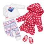 Our Generation – 18-inch Doll Clothes – Pajama Outfit – Hooded Bathrobe – Pretend Play – Toys For Kids Ages 3 And Up – Snuggle Up!