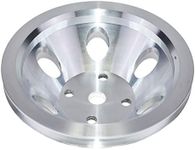 A-Team Performance - Single-Groove Aluminum Long Water Pump Pulley - Compatible with Small Block Chevrolet 262 302 400