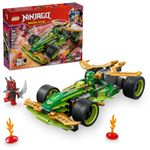 LEGO NINJAGO Lloyd's Pull-Back Race Car Toy - Building Toy for Pretend Play for Boys and Girls, Ages 7+ - Toy Car for Kids with 2 Minifigures - Gift Idea for Birthdays - 71828