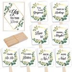 Lewtemi Set of 33 Wedding Dress Shopping Signs Paddles Say Yes to The Dress Props Bridal Dress Signs Wedding Shop Sign for Bridesmaids and Brides Bachelorette Party Games(Classic Style)