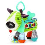 Skip Hop Bandana Buddies Baby Activity and Teething Toy with Multi-Sensory Rattle and Textures, Puppy