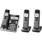 PANASONIC KX-TGF573S Link2Cell BluetoothCordless Phone with Voice Assist and Answering Machine - 3 Handsets