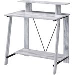 Acme Furniture Nypho Writing Desk, Weathered White and Black