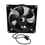 POWERSTAR ELECTRICALS Powerful Metal Industrial Ventilation Extractor Fan with Speed Controller – Axial Exhaust Commercial Air Blower for Workshop, Garage, Kitchen Ventilation (16 Inches / 400mm)