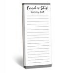 Hebayy 100 Pages Magnetic Back Funny Grocery List Planner Note Pad To Do List for Fridge Locker (3" x 8")