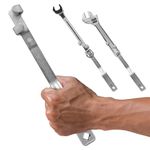 Wrench Extender Tool Bar - Torque Adaptor Extension for Hard to Reach Areas - Universal Wrench Extension Tool - Handyman and Mechanic Tools - Cheater Bar - Tight Reach Extension Wrench