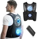 THETHEKU Cooling Vest for Men Wearable Fan Portable Semiconductor Rechargeable With Electric Cooling Air Vest Air Conditioned for Work,Gardening, Fishing,Travel,Outdoor for Hot Summer