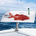 Oyooct Boat Cutting Board - Fish Cleaning Bait Table , Fish Fillet Board with Clamp , Stainless Rod Holder Bait Station for Boat