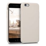 kwmobile Case Compatible with Apple iPhone 6 / 6S Case - TPU Silicone Phone Cover with Soft Finish - Beige Matte