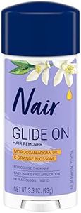 Nair Glide On Hair Removal Cream, Arm, Leg, and Bikini Hair Remover, Depilatory Cream, 3.3 Oz Stick