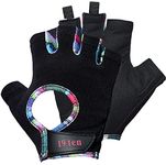 19.ten Leather Curvy From Sree Gloves For Women Wash And Dry Weightlifting Gym Fitness Workout Exercise Yoga Training Accessories Gear (Smal Fits (6-7 Inchwomen Rainbow)