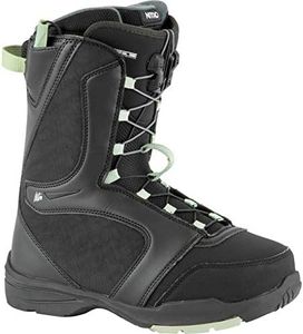 Nitro Snowboards Flora TLS Botas de Snowboard, Mujeres, Black-Mint, 245