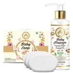 Mom & World Baby Soap 3-in-1 Pack + Baby Massage Virgin Coconut Oil, 200 ml