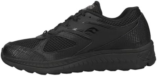 Saucony Unisex Child Cohesion 14 LTT Running Shoe, Black/Black, 2.5 Big Kid US