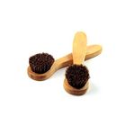 2 Pack Wood Handle Manual Facial Cleansing Brush, Soft Horsehair Natural Bristles Face Brush Cleanser, Face Skin Care Exfoliating Scrub Brush.