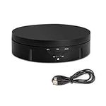 CDIYTOOL Electric Rotating Turntable for Photography, Professional 360 Degree Motorized Rotating Stand Display Table for Live Video Automatic Revolving Platform Product Display Table (Black)