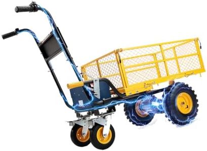 BougeRV Electric Utility Cart, 660LBS Load Capacity with Auto Hold Function