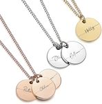 Engraved Swirly Name Necklace, Scri