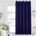 NICETOWN Navy Blue Blackout Curtain