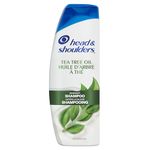 Head & Shoulders Anti-Dandruff Shampoo, Tea Tree Oil, 1% Pyrithione Zinc, Itchy Scalp, Mint Scent, 370 mL