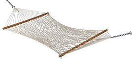 TWOTREE HAMMOCKS | 55 Inch Wide x 13 ft Overall Length (Double)| Cotton Rope Hammock Swing Jula for Home, Garden, Indoor, Outdoor, Camping (Cotton)