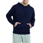 Champion Men's Powerblend Pullover Hoodie, Navy, Large