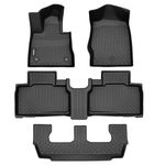 All Weather Floor Mats Fits for Ford Explorer 2020-2024 7 Seat TPE Rubber Liners for 2020-2024 Ford Explorer Accessories All Season Guard Odorless Anti-Slip Floor Mats for 1st & 2nd & 3rd Row