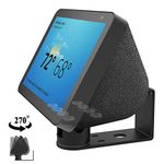 Echo Show 8 Wall Mount Stand Aluminum Swivel Stand, Stand for Amazon Echo Show 8, Horizontal 360 Rotation Longitudinal Angle Change Base Black ES013-01 CA