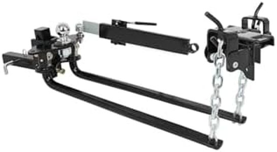 Dollate Weight Distribution Hitch with Sway Control Bar, 14000lbs Towing Weight Distributing Hitches Kit, Anti Sway Control Hitch for Travel Trailer Camper, 2-Inch Shank, 2-5/16-Inch Ball