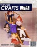 McCall's 746 Crafts Sewing Pattern Soft Sculpture Doll Clothes Wardrobe